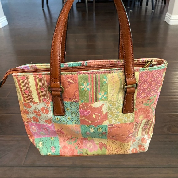 Fossil Women's Multicolor Handbag With Logo Key Design One Size - Picture 1 of 10